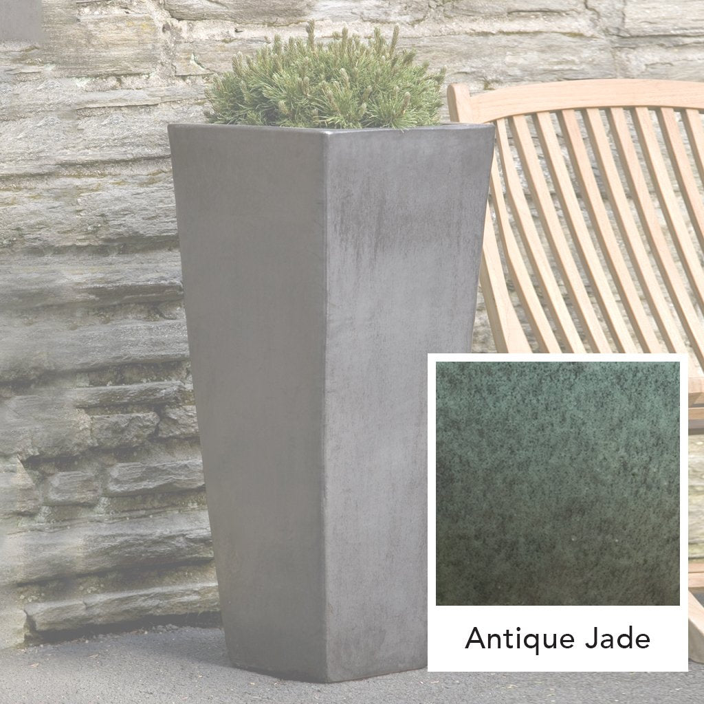 Jardinera Cuadrada Faro Alta || Jade Antiguo