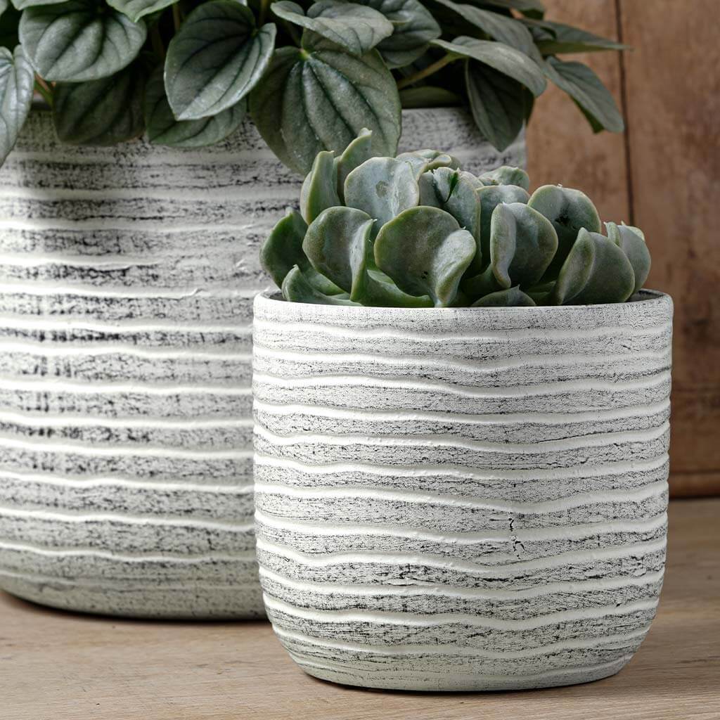 Drift Planter || Dusty White