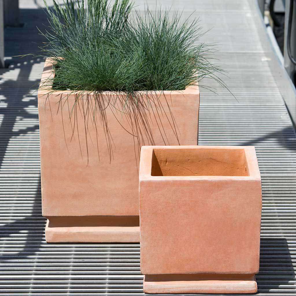 Jardinera Cuadros || Terracota