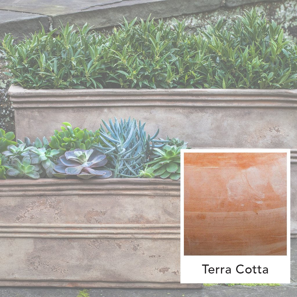 Jardinera Rectangular Antico || Terracota
