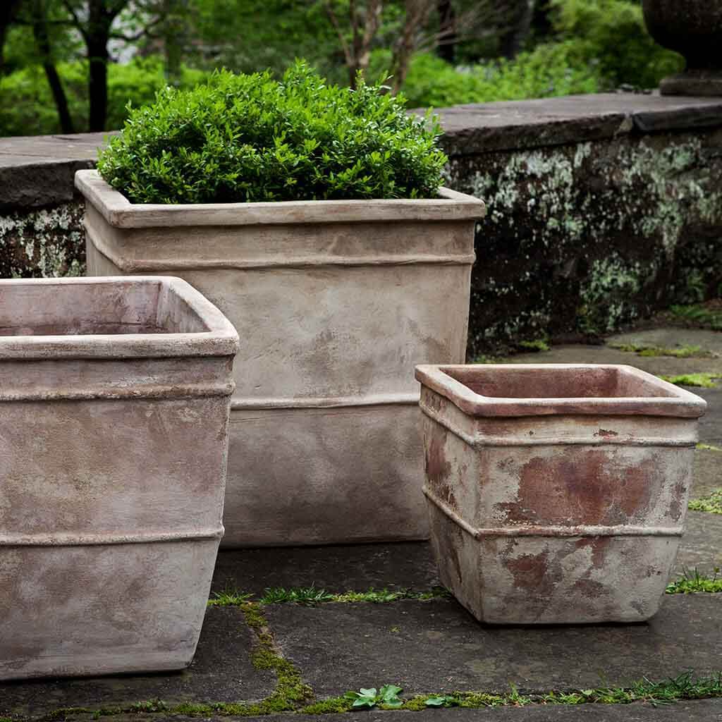 Antico Square Planter || Antico Terra Cotta