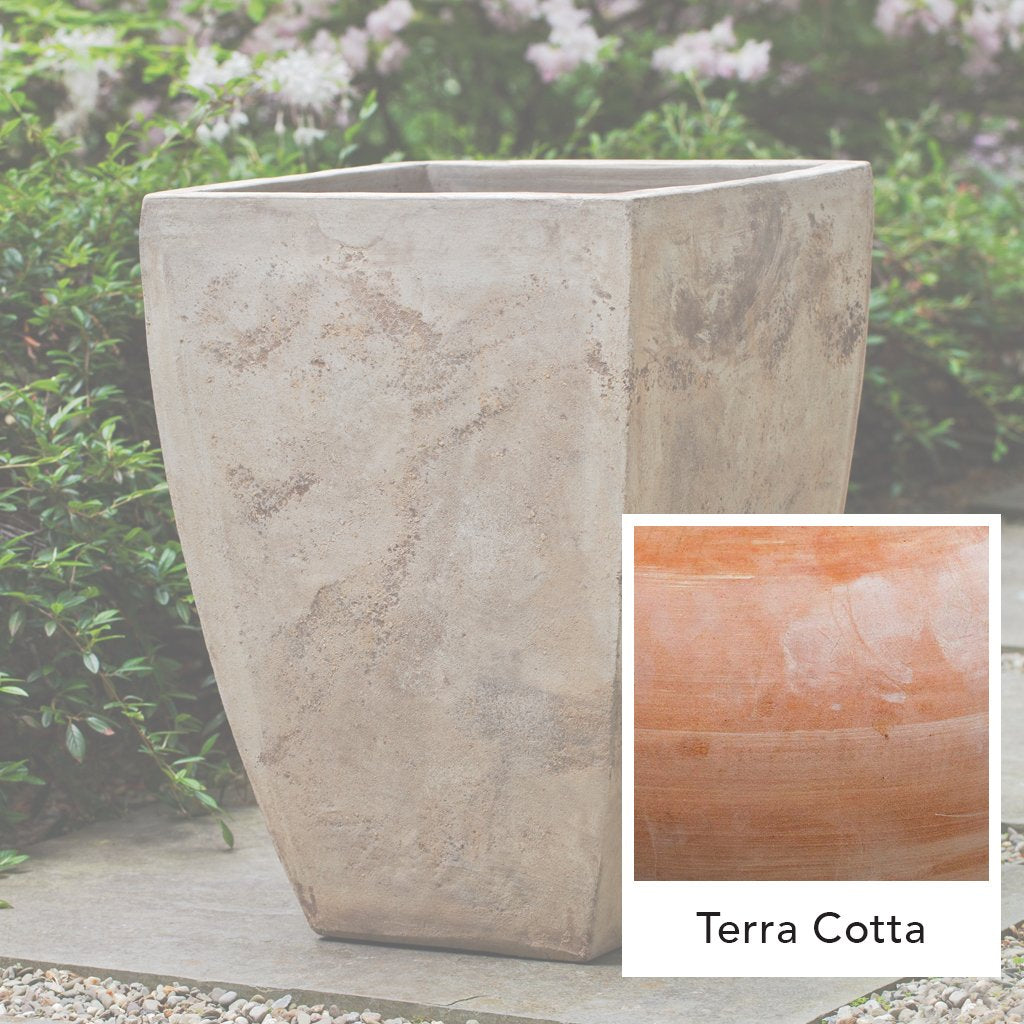 Vaso Brasilia Quadrato || Terra Cotta