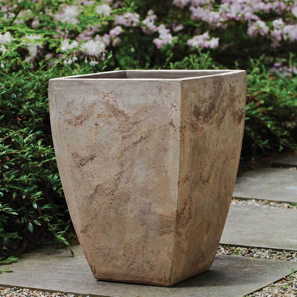 Square Brasilia Planter || Antico Terra Cotta