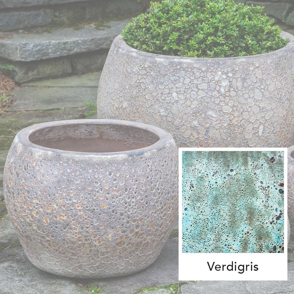 Naxos Planter || Verdigris