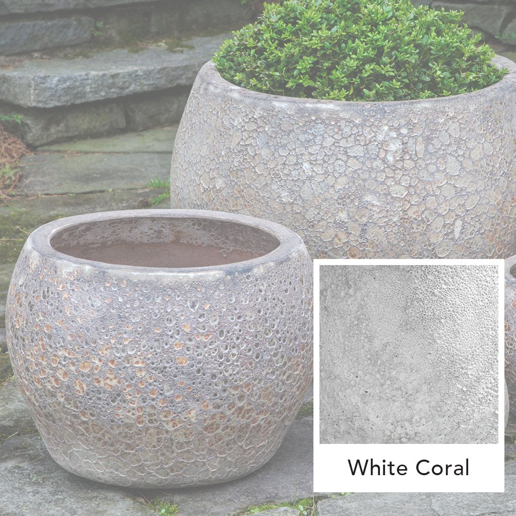 Naxos Planter || White Coral
