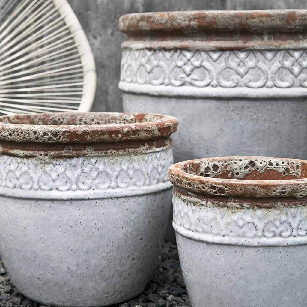 Montserrat Planter || Beachcomber White