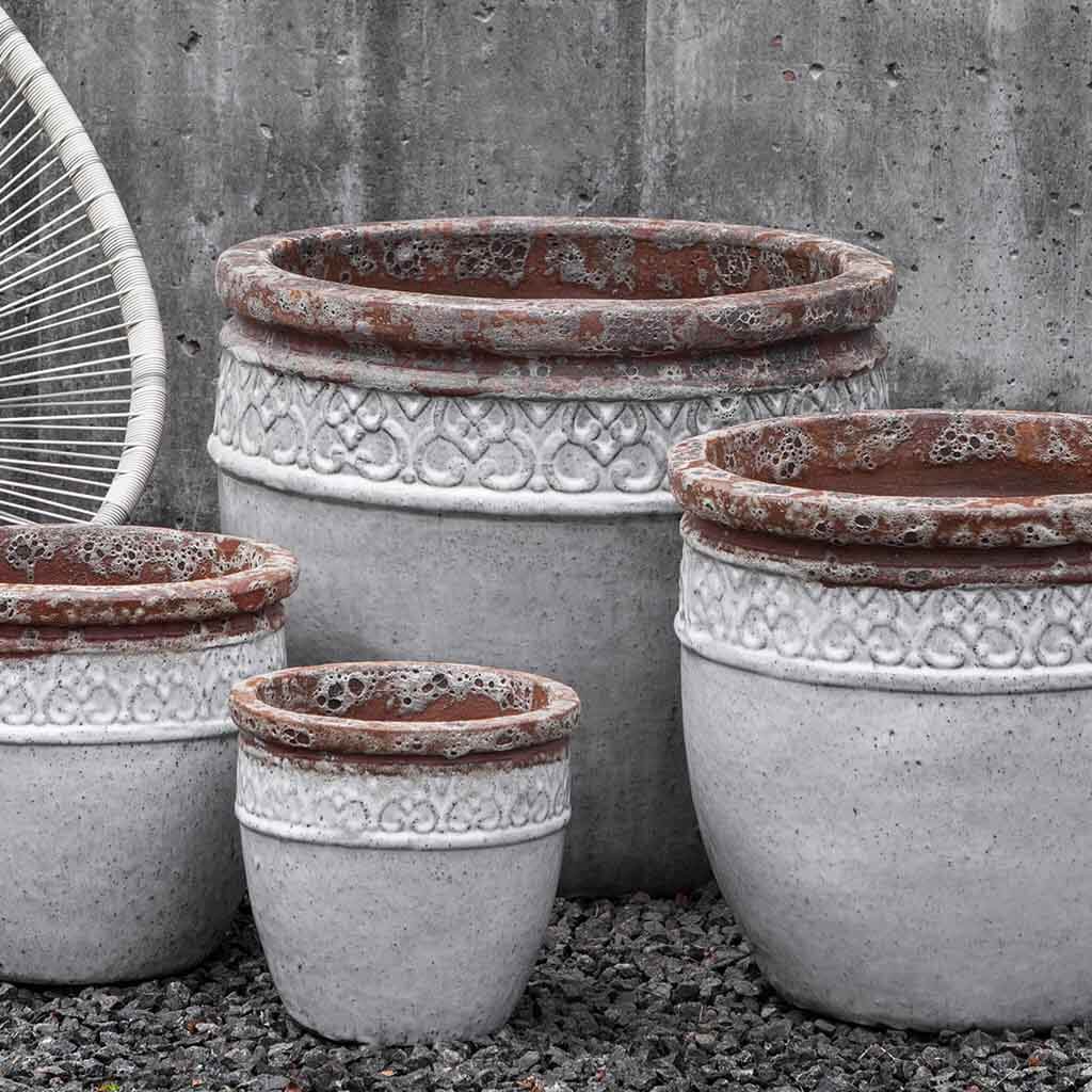 Montserrat Planter || Beachcomber White