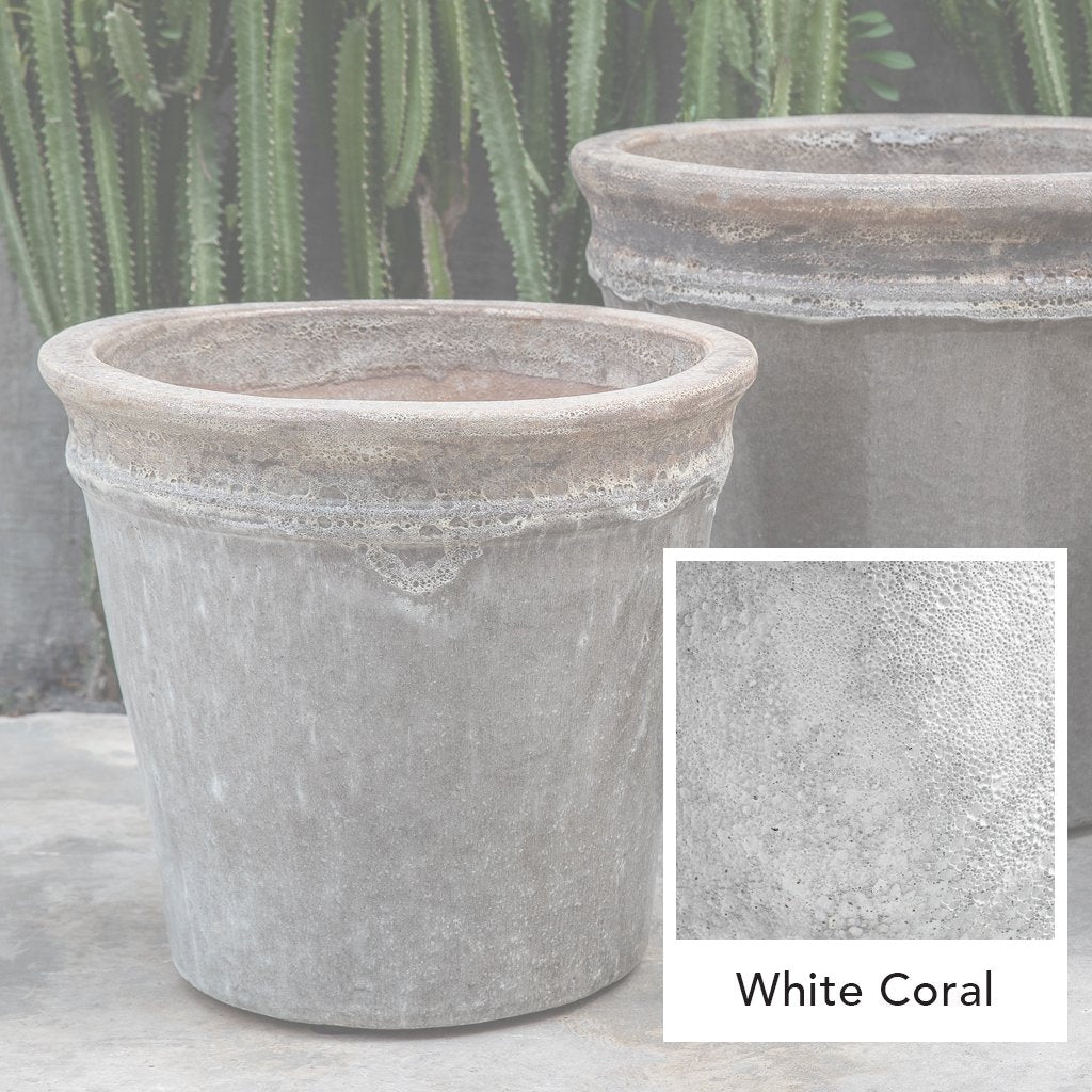 Baia Planter || White Coral