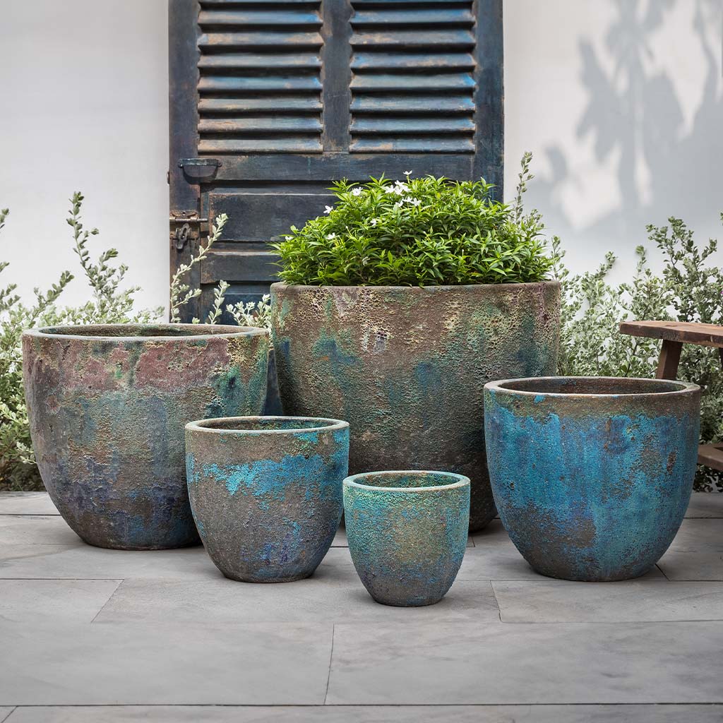 Apero Planter || Blue Verdigris