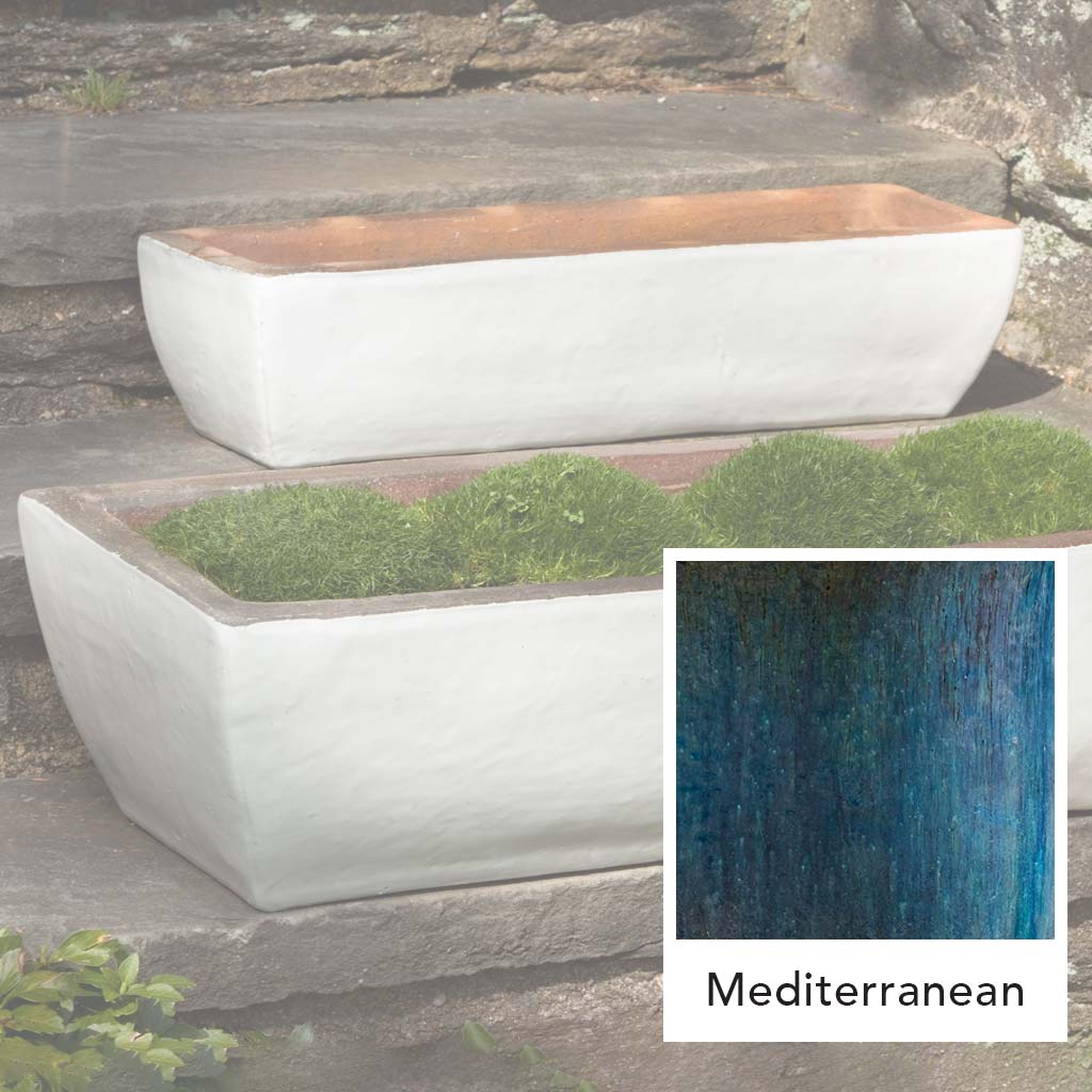 Rustic Trough Planter || Mediterranean