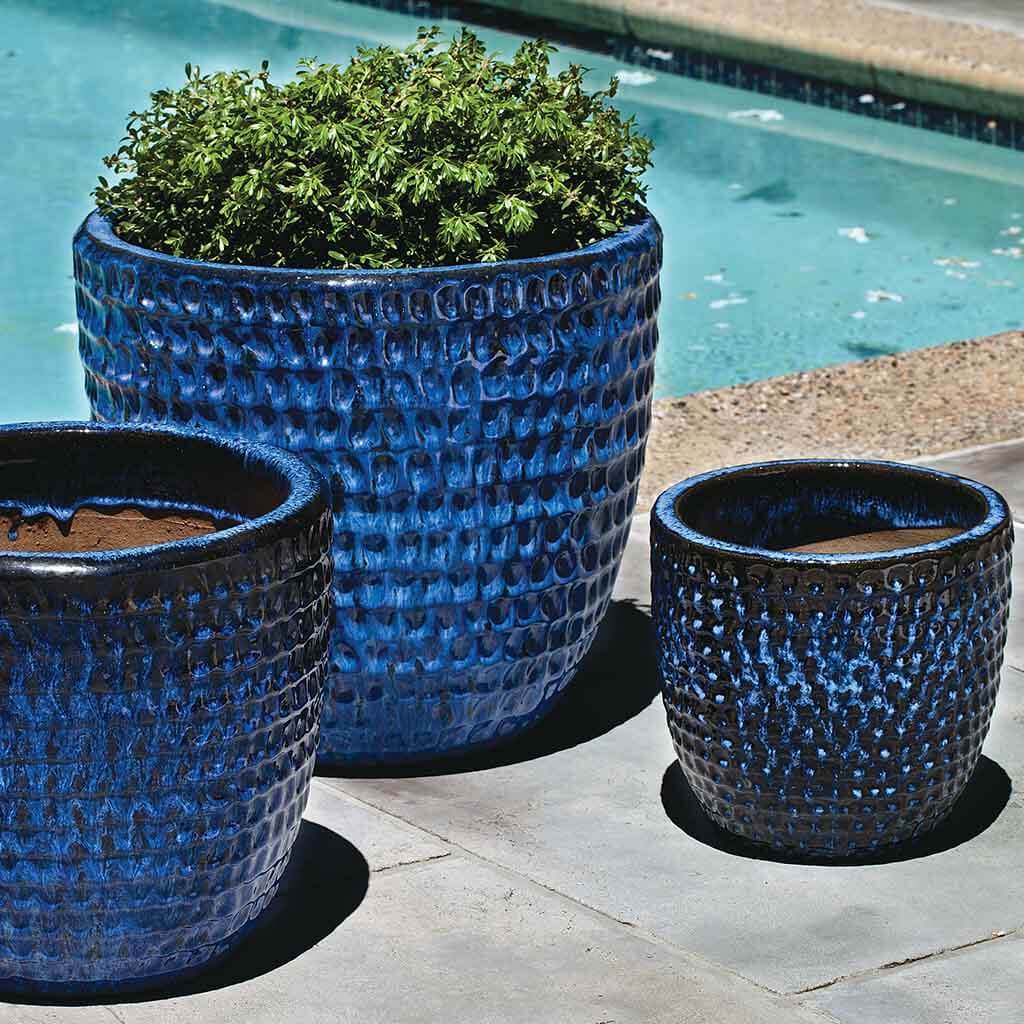 Dimple Planter || Riviera Blue