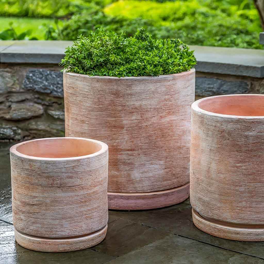 Sgraffito Planter || Terra Cotta