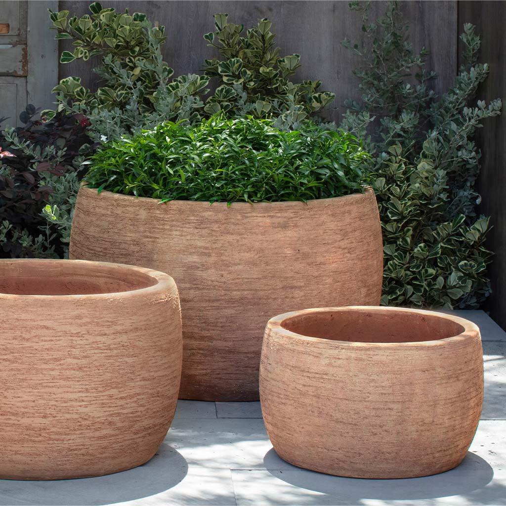 Denali Planter, Low || Terra Cotta