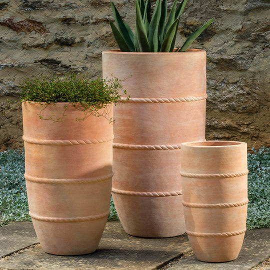 Santorini Planter, Tall || Terra Cotta