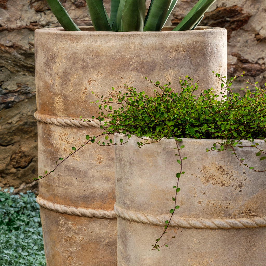 Santorini Planter, Tall || Antico Terra Cotta