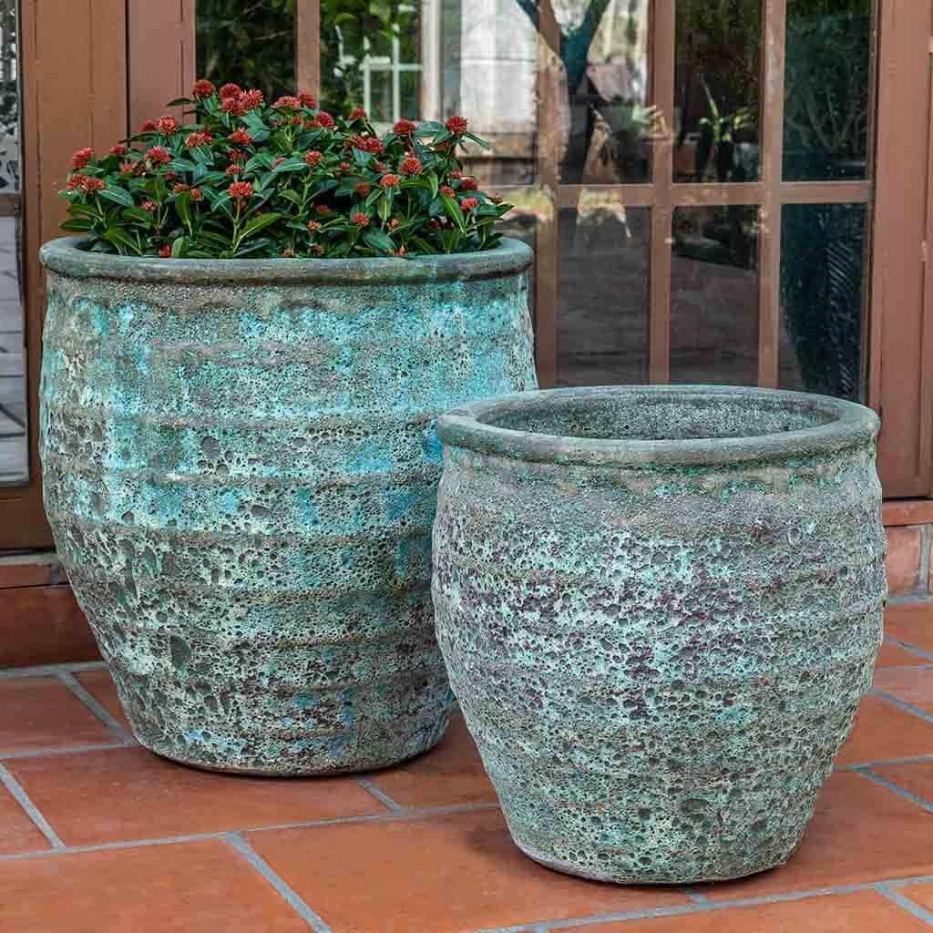 Knossos Pflanztopf || Grünspan