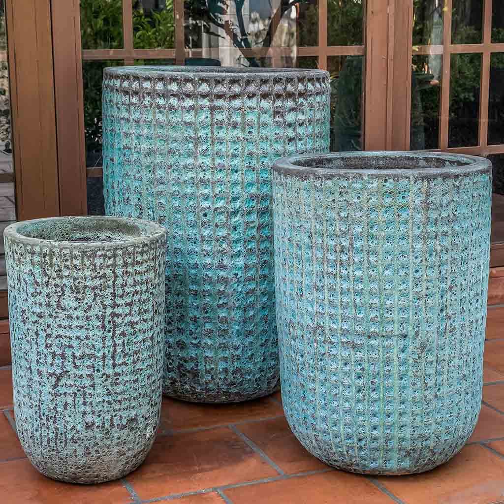 Escada Planter, Tall || Verdigris