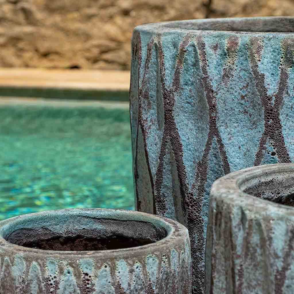 Tortona Planter || Verdigris