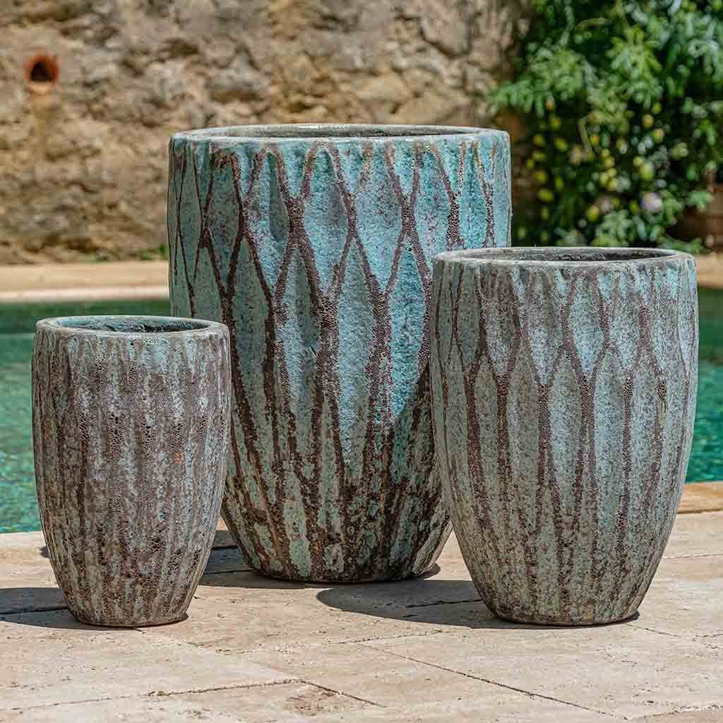 Tortona Planter || Verdigris