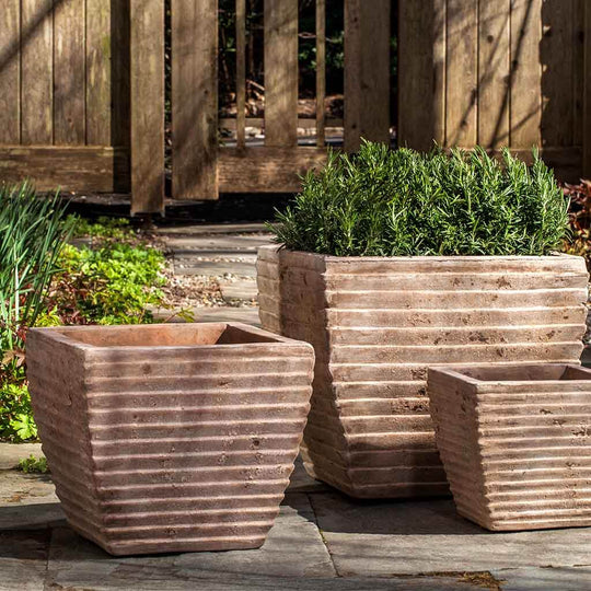 Ipanema Planter, Square || Antico Terra Cotta