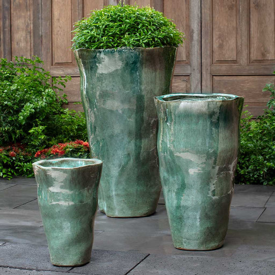 Foxglove Planter, Tall || Antique Jade