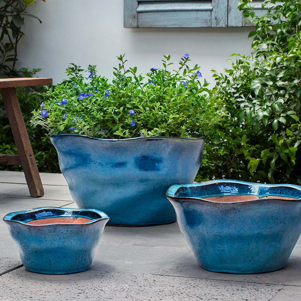 Foxglove Planter, Low || Mediterranean