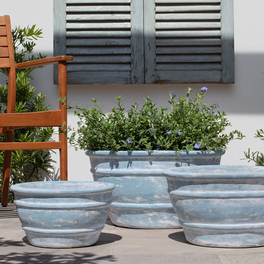 Mera Planter || Murano Celeste