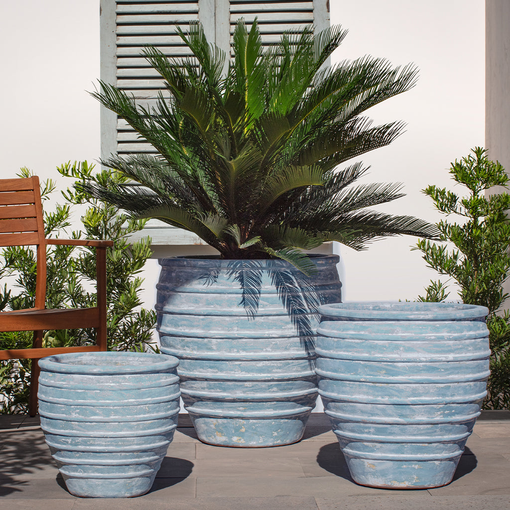 Vari Planter || Murano Celeste