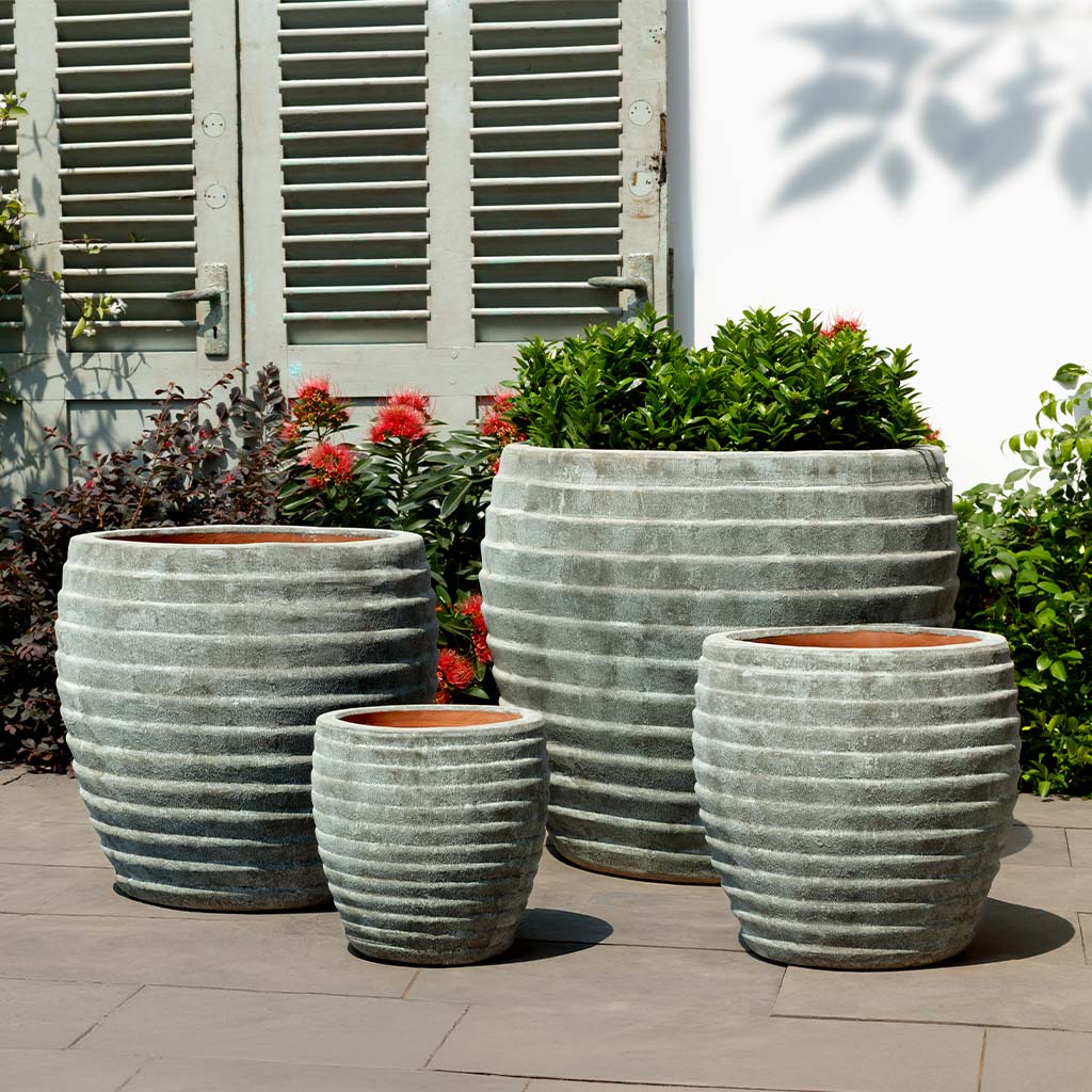 Talia Planter || Murano Nebbia