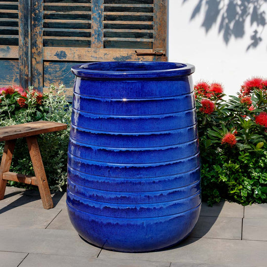 Ventoux Planter, Tall || Riviera Blue