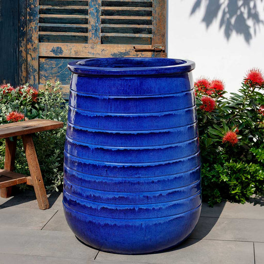 Ventoux Planter, Tall || Riviera Blue