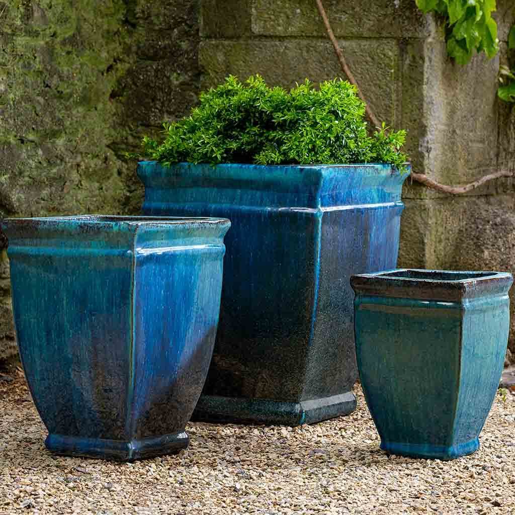 Jardinera Borde Enrollado Cuadrado || Mediterráneo