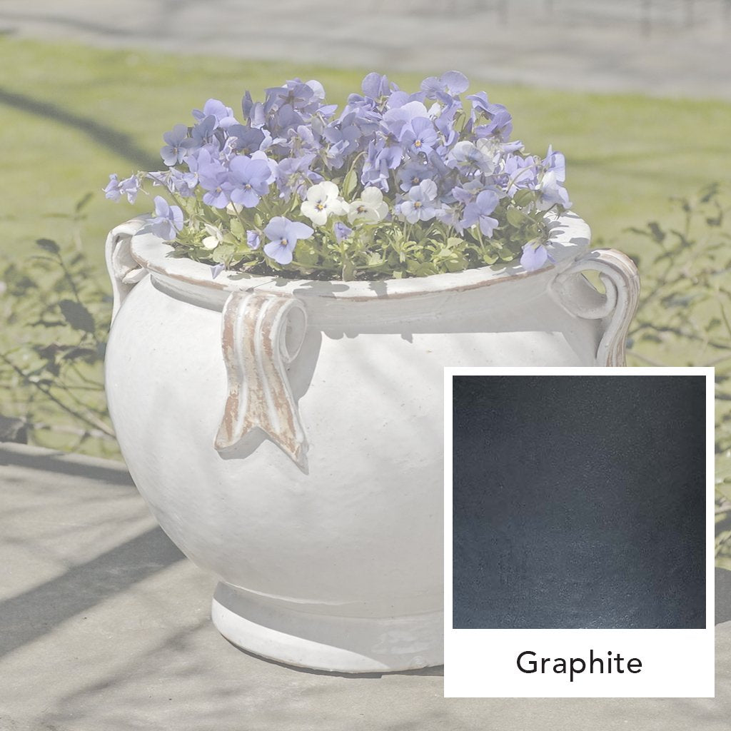 Jardinière à Poignée Ronde || Graphite