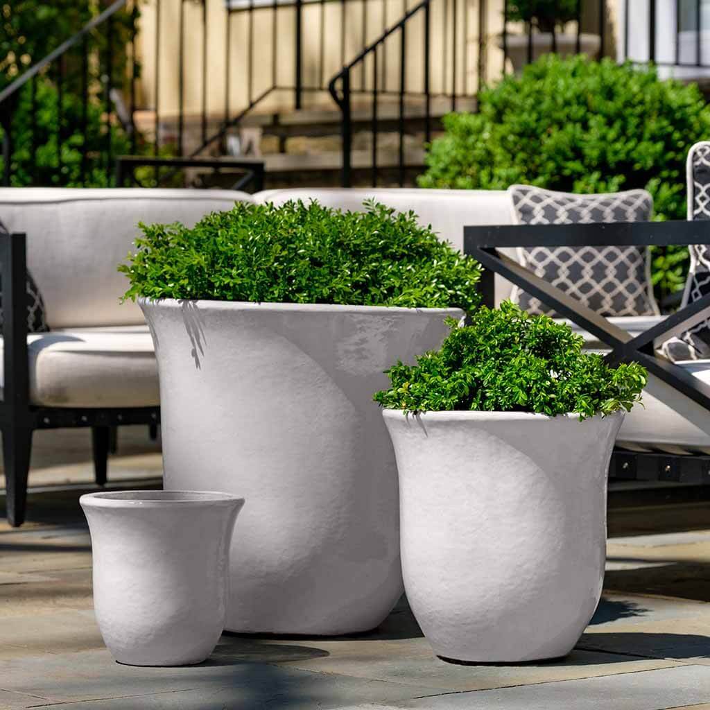 Campana Planter || Antique White