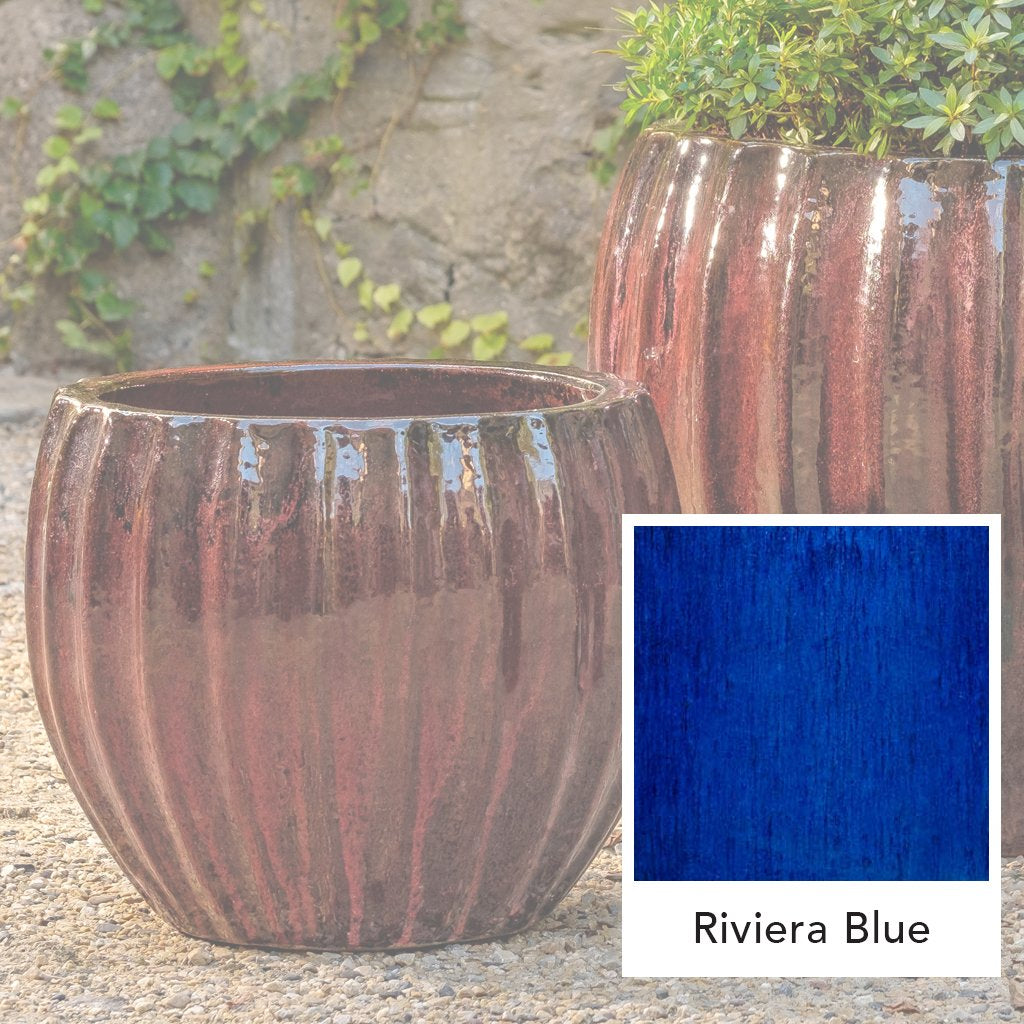 Plant pot Riviera Blue Ø 30 cm