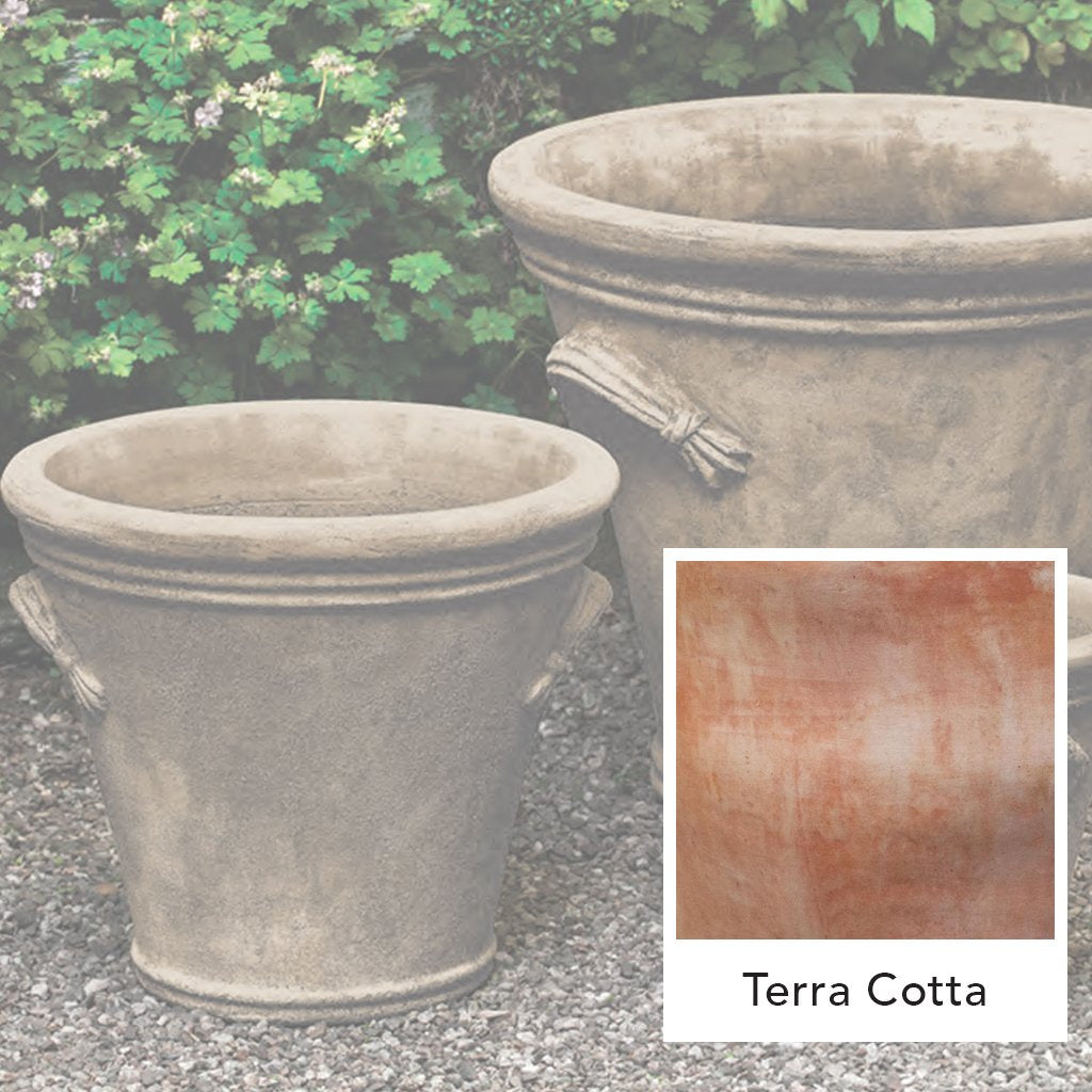 Fluted Handle Planter || Terra Cotta