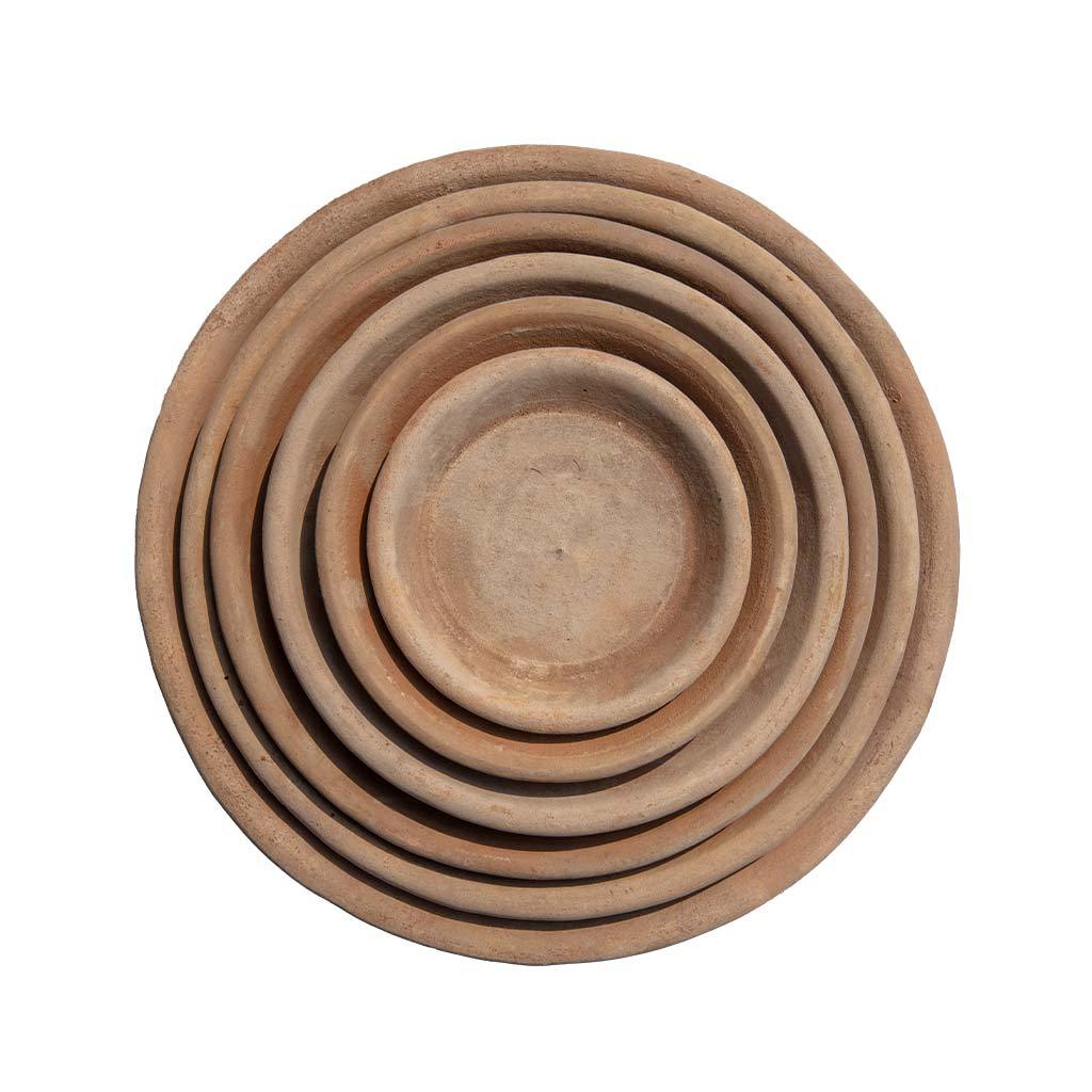 18" Saucers || Antico Terra Cotta
