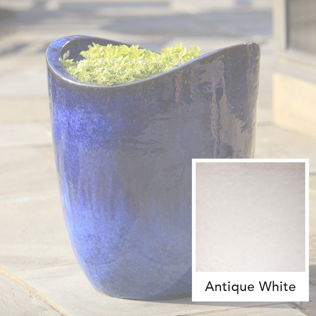 Grote Sorriso Plantenbak || Antiek Wit