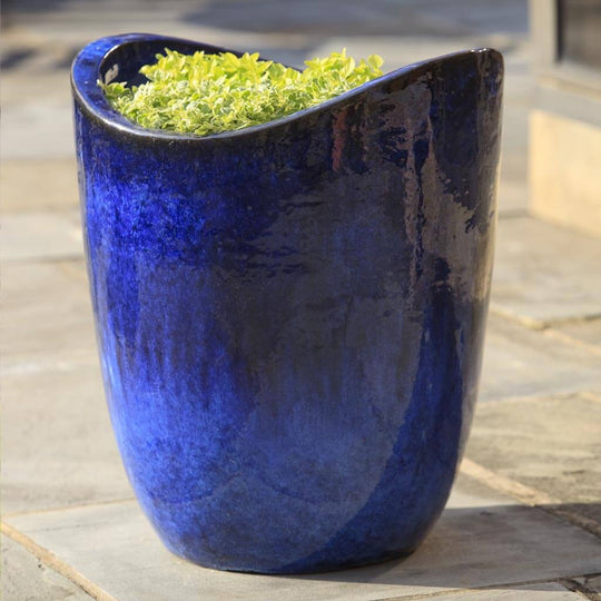 Hoher Sorriso Pflanztopf || Riviera Blue