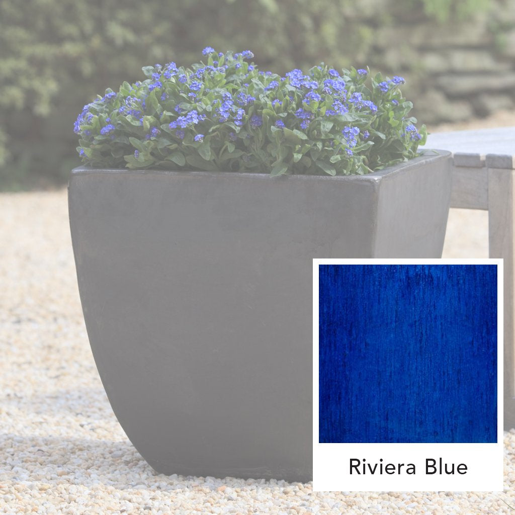 Vaso Quadrato Mika || Blu Riviera