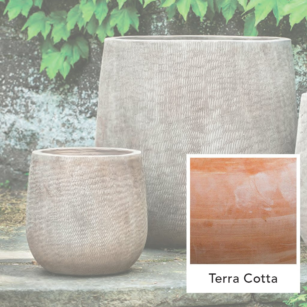 Jardinera Lino Hilado a Mano || Terracota