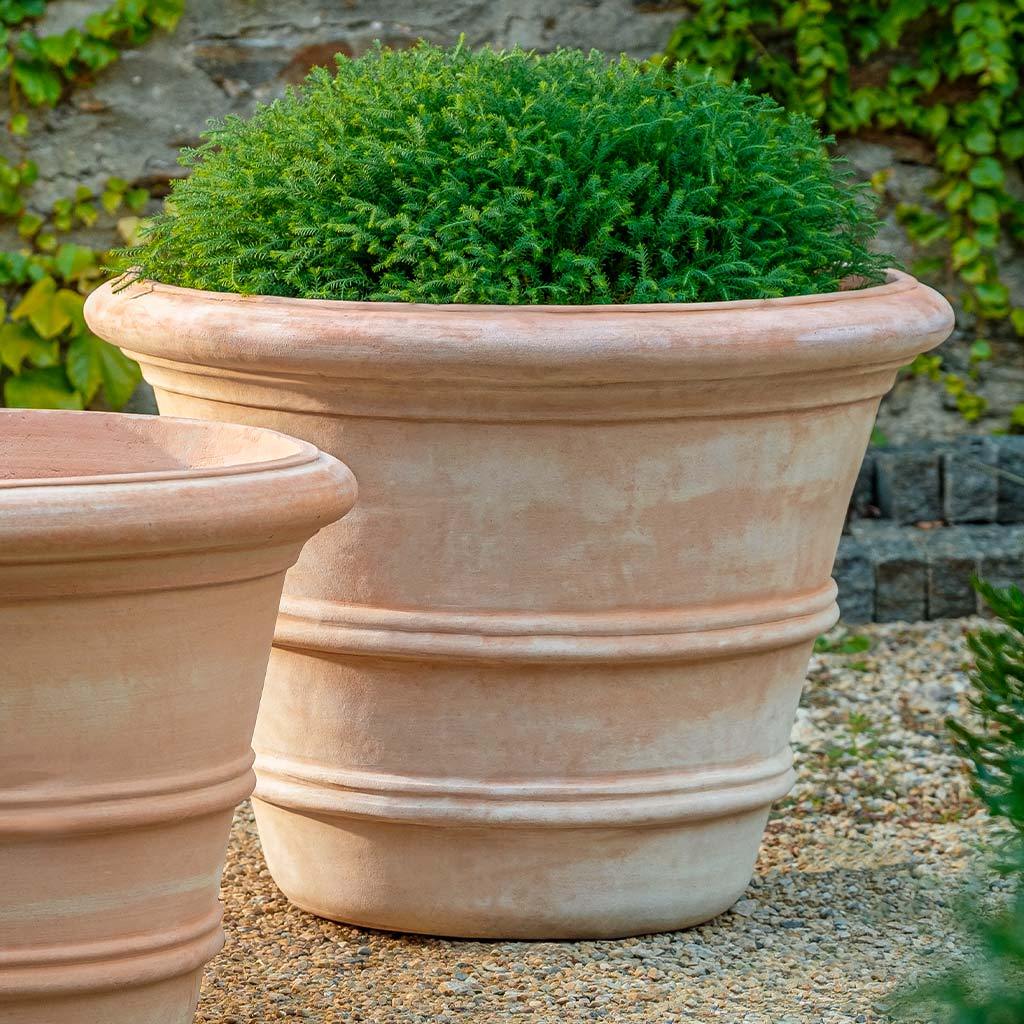 Jardinière Double Roulée Classique 69cm || Terre Cuite