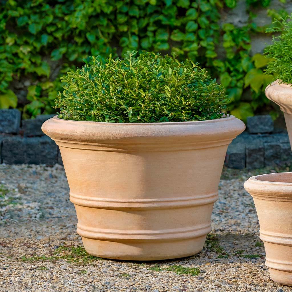 Jardinière Double Roulée Classique 47cm || Terre Cuite