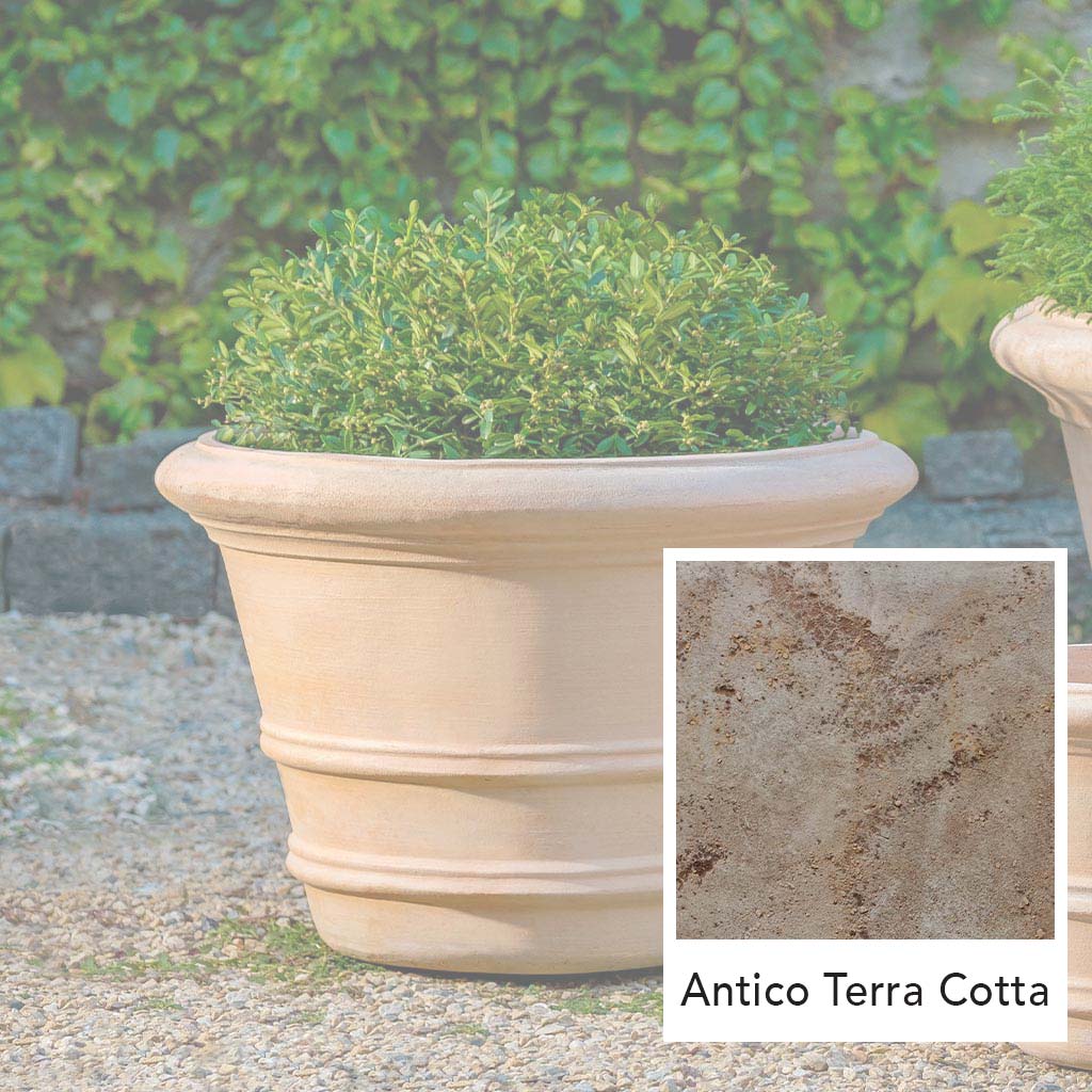 Klassischer Doppel Rollrand Pflanztopf 47cm || Antico Terrakotta