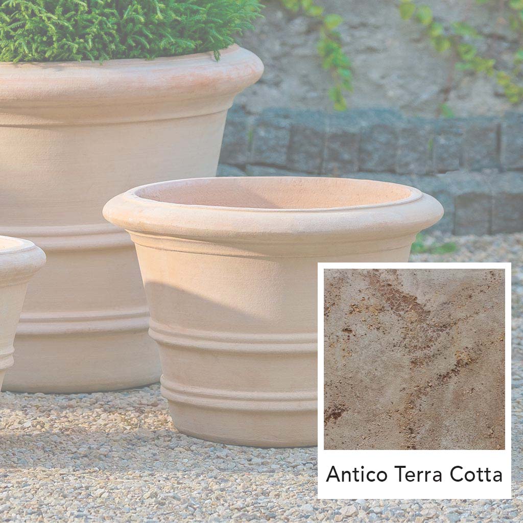 Classic Double Rolled Rim 14.75" || Antico Terra Cotta