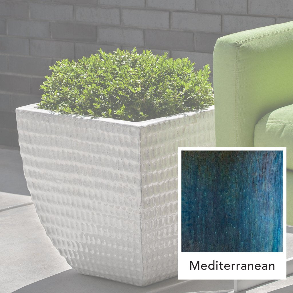 Square Dimple Planter || Mediterranean