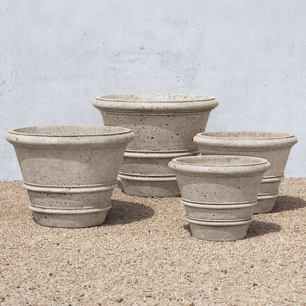 Textured Rolled Rim Planter, Large