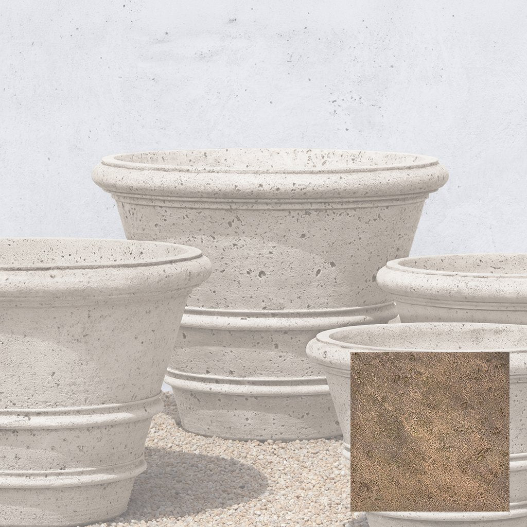 Textured Rolled Rim Planter, Large