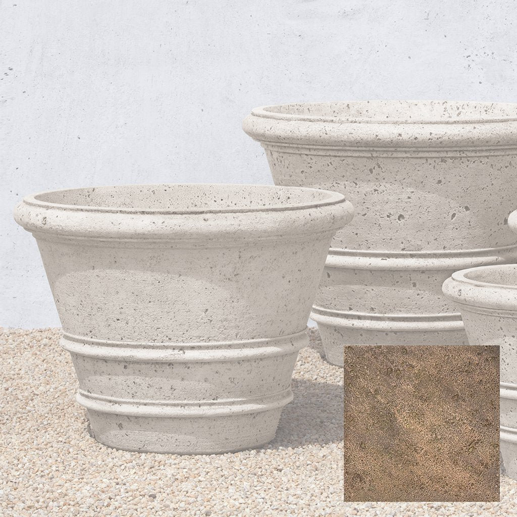 Textured Rolled Rim Planter, Large