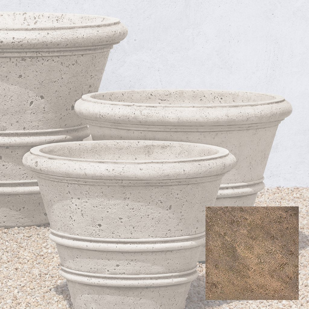 Textured Rolled Rim Planter, Large